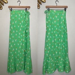 Urban Outfitters Floral Wrap Maxi Skirt